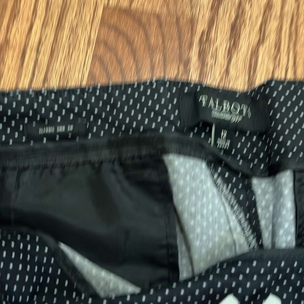 Talbots Black and White Polka Dot Trousers - Picture 5 of 9